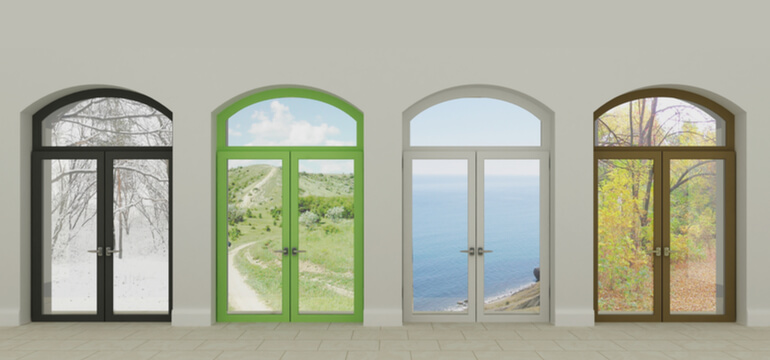 Coloured uPVC Windows