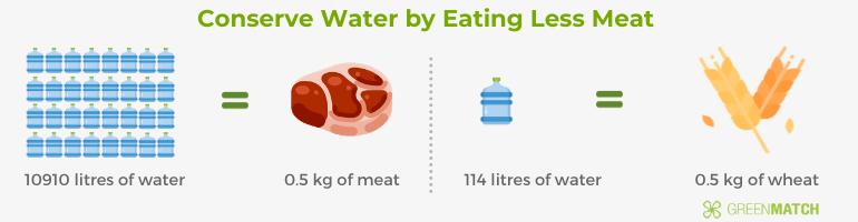 Reduce Water Consumption By Eating Less Meat