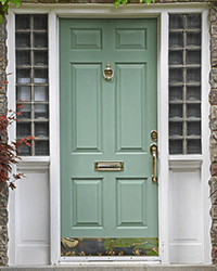 fibreglass double glazed front door