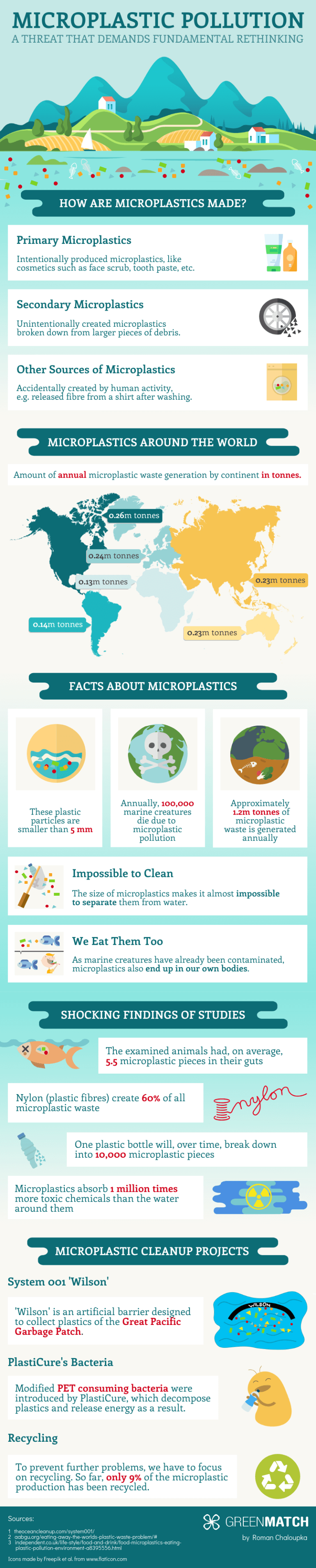 Microplastic Pollution Infographic