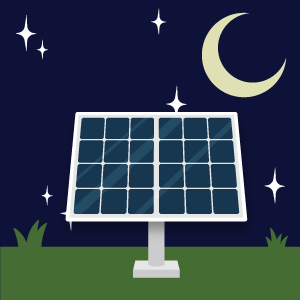Capturing Solar Energy at Night