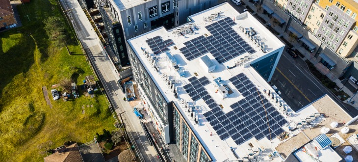 Solar panels for apartment blocks