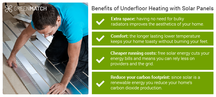 solar underfloor heating benefits