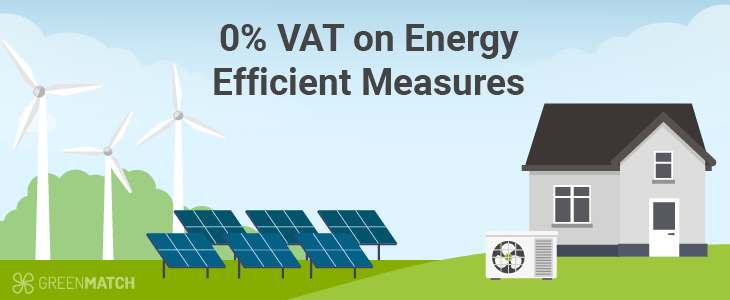 0 VAT on solar panels and heat pumps in the UK