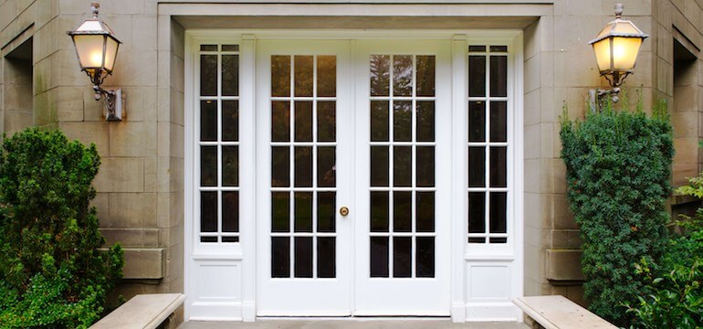 Image of a uPVC French door