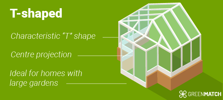 T-shaped conservatories 