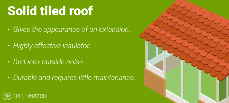 lean to conservatory solid tiled roof