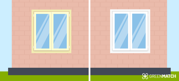 Cream upvc windows vs white