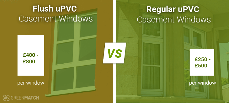 Are flush uPVC windows more expensive?