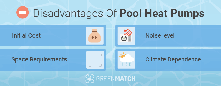 Disadvantages of pool heat pumps