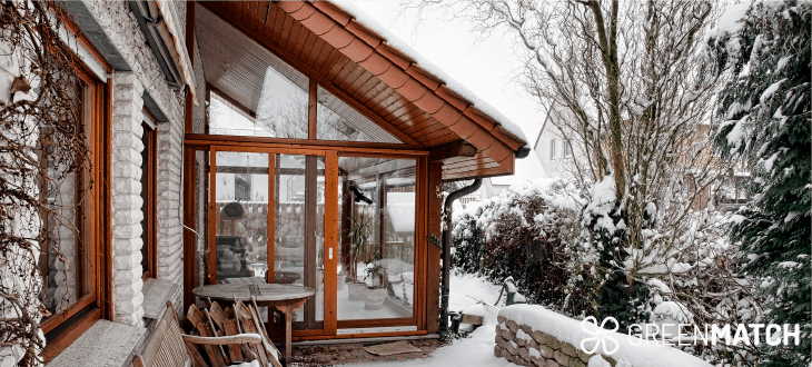 Conservatory in winter