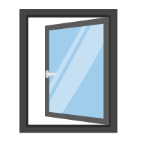 Single-frame casement window