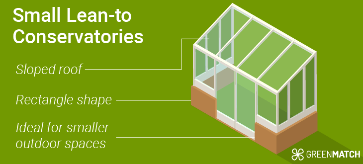 Small lean-to conservatory