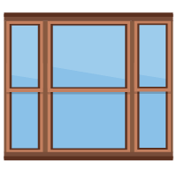Coupled sash windows