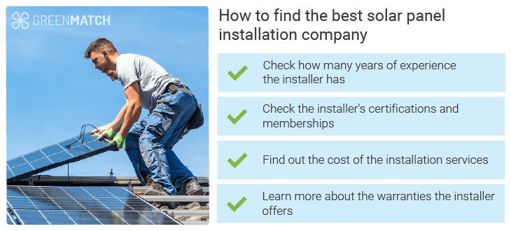 Find the best solar panel installation company