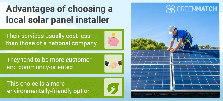 Benefits of a local solar panel installer