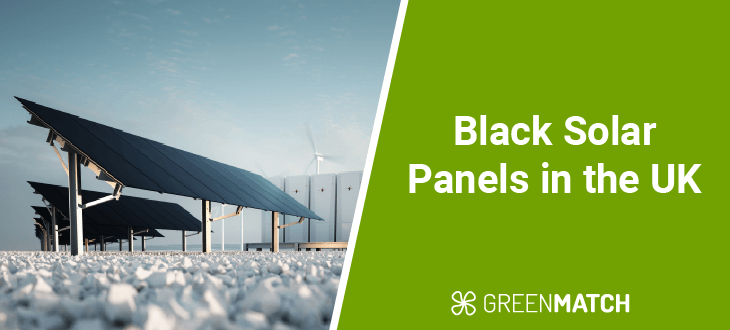 Black solar panels in the UK