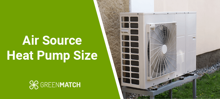 Air source heat pump size