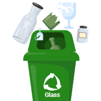 Glass container can go from a recycling bin to a supermarket shelf in as little as 30 days