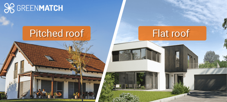 pitched vs flat roof