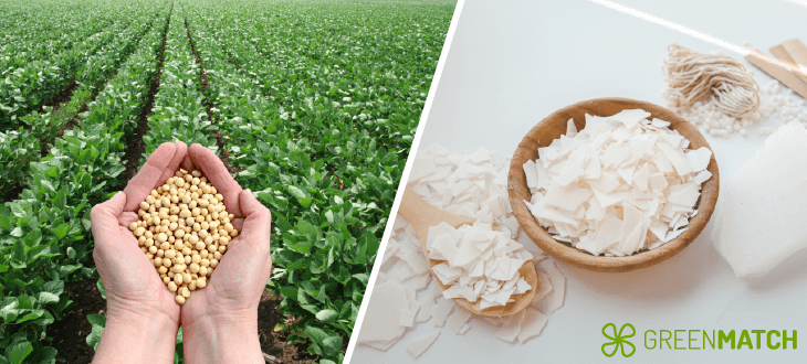 from raw material to soy wax