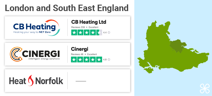 Best heat pump installers near you in London and South East England
