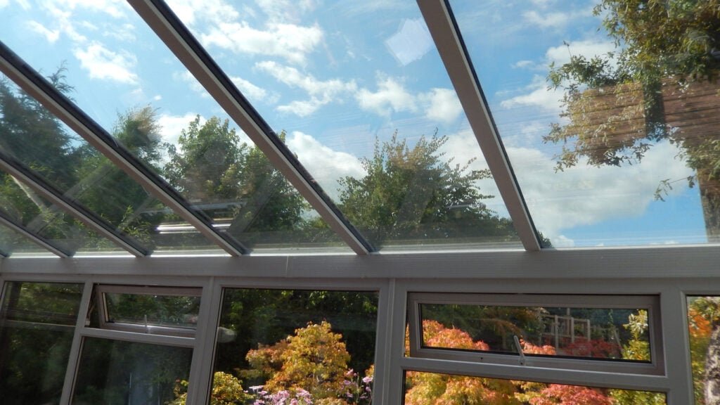 glass conservatory roof panels how to clean