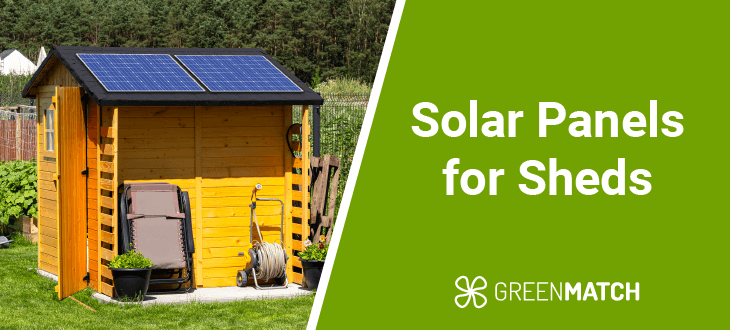 Solar panels for sheds