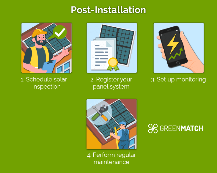 How to install solar panels yourself Post-installation steps