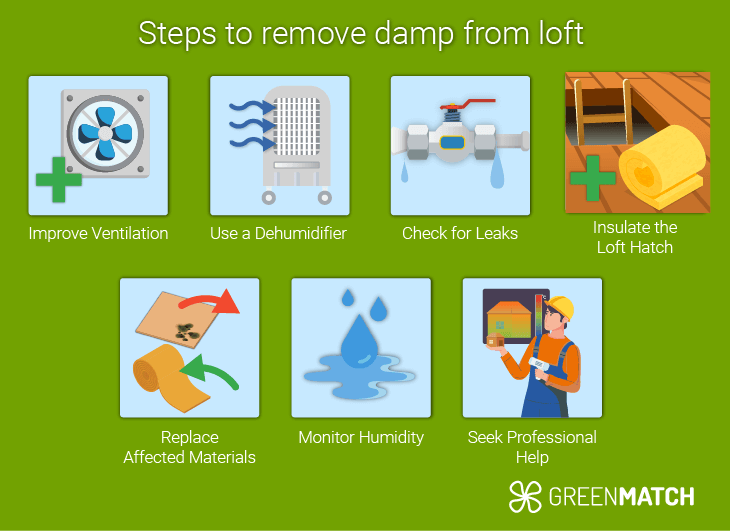 steps to remove damp from loft 