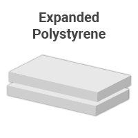 Expanded polystyrene.