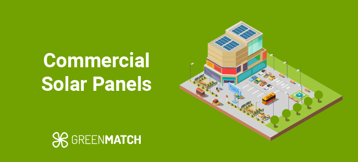 Commercial solar panels visual